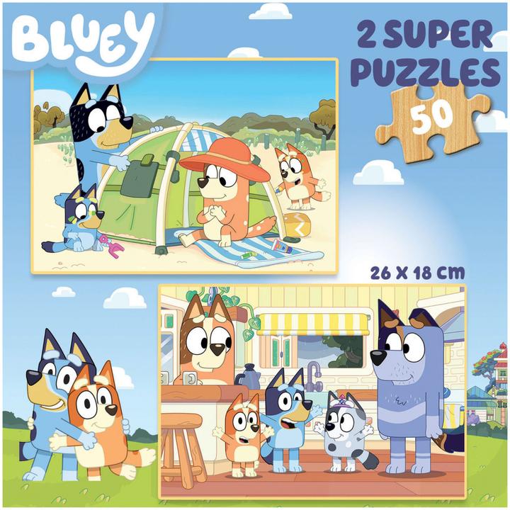 Immagine prodotto Educa Bluy 2 X 50, Legno (50 pezzi)