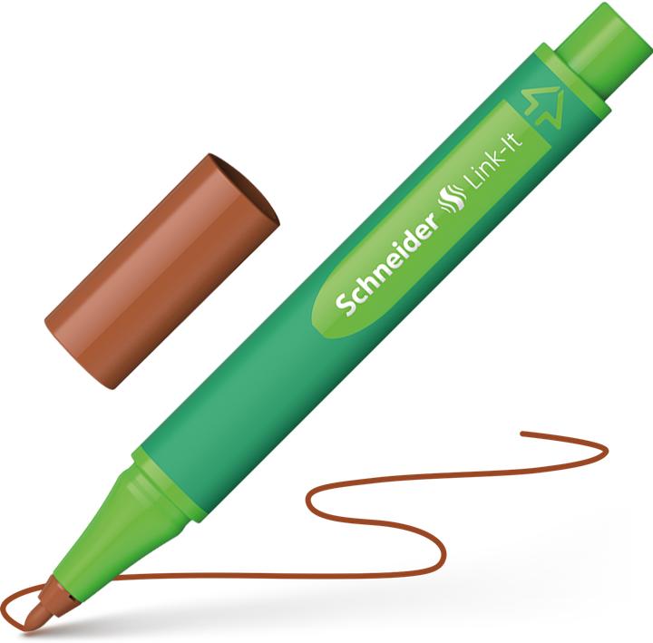 Image du produit Schneider Feutres de coloriage - Link-It - Marron (1x)