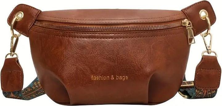 Immagine prodotto Only-Bags.Store Borsa da petto vintage monocolore, borsa a tracolla retrò, borsa casual da donna e borsa con cintura