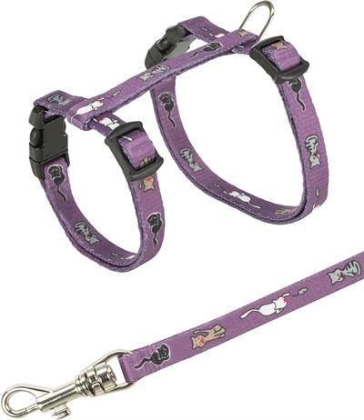 Actual product image Trixie Kitty cat harness with cat motif (23, 24, 25, 27, 28, 29, 30, 31, 32, 33, Cat, General)