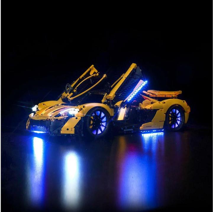 Image du produit BrickBling Kit d'éclairage LED pour LEGO McLaren P1 (42172), télécommande incluse