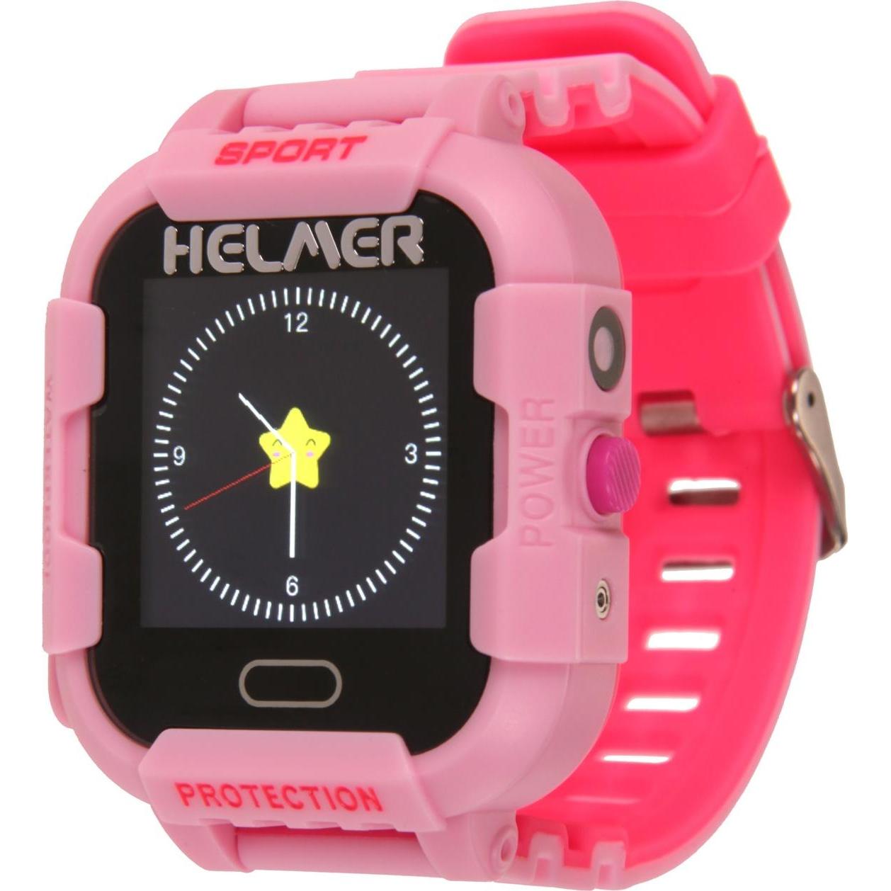 Helmer Smart touch watch with GPS locator and camera - LK 708 pink (41.50 mm), Smartwatch