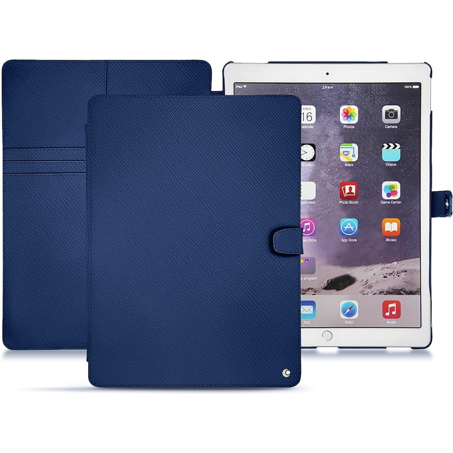 Noreve Lederschutzhülle Wallet (iPad Pro 12.9 2017 (2. Gen)), Tablet Hülle, Blau