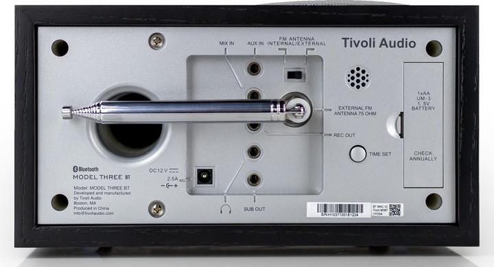 Actual product image Tivoli Audio Model Three BT - AM/FM - Sort