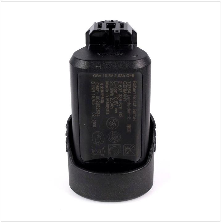 Actual product image Bosch Professional Bosch Starter Set 10.8 V with 2 x 10.8V 2 Ah / 2000 mAh Lithium-Ion Professional Battery 2607336879 (10.8 V)