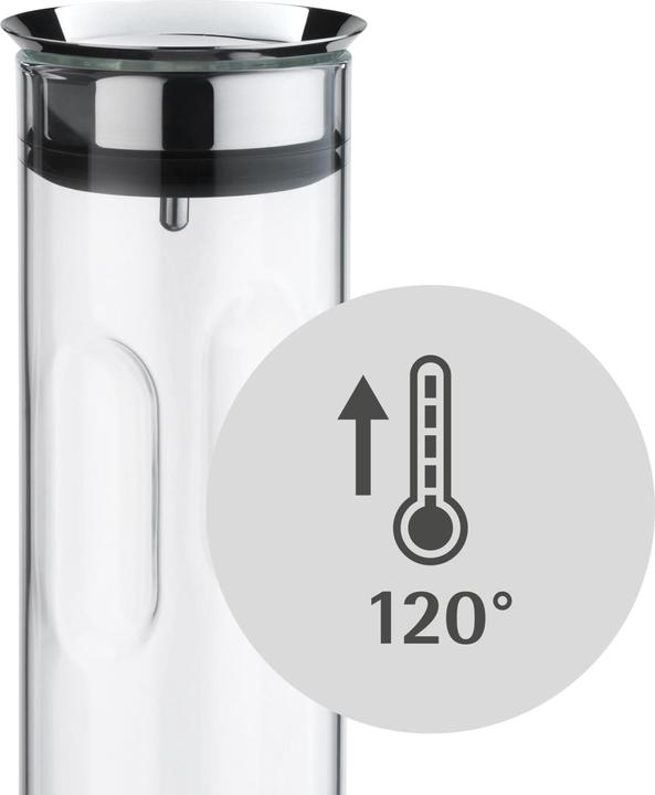 Productafbeelding WMF Waterkaraf 1,25l Glazen karaf met verzonken handvat Motion CloseUp sluiting (1.25 l)