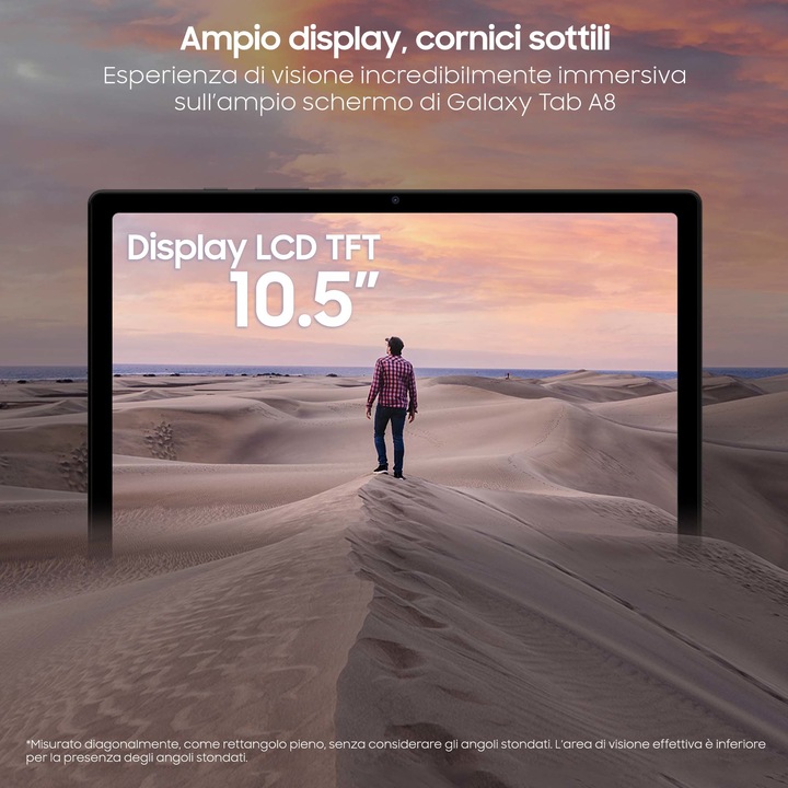 Produktbild Samsung Galaxy Tab A8 (nur WLAN, 10.50", 64 GB, Silver)