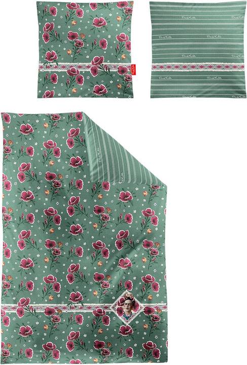 Produktbild Irisette Mako-Satin Bettwäsche Playa 8580 grün (Bettwäsche Set, 135x200 cm + 80x80 cm)