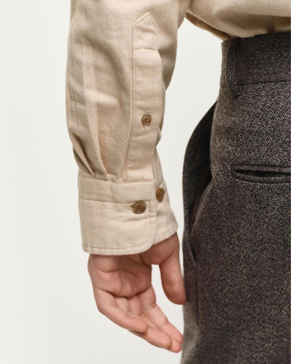 Produktbild GANT fanne-hemd herringbone (L)