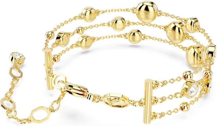 Produktbild Swarovski Imber Breites Armband Rundschliff Weiss Gold (20 cm, Swarovski Metall)