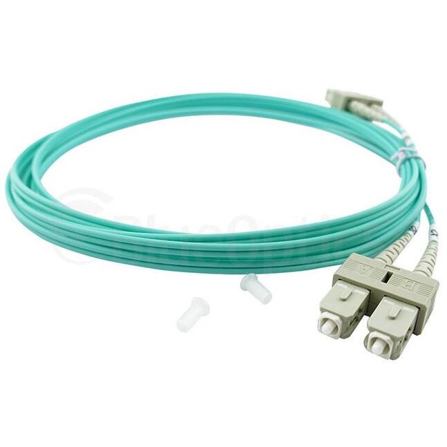 BlueOptics Corning 055702K512000050M kompatibles LC-SC Multimode OM3 Patchkabel 50 Meter (S/FTP, CAT7, 50 m), Netzwerkka...