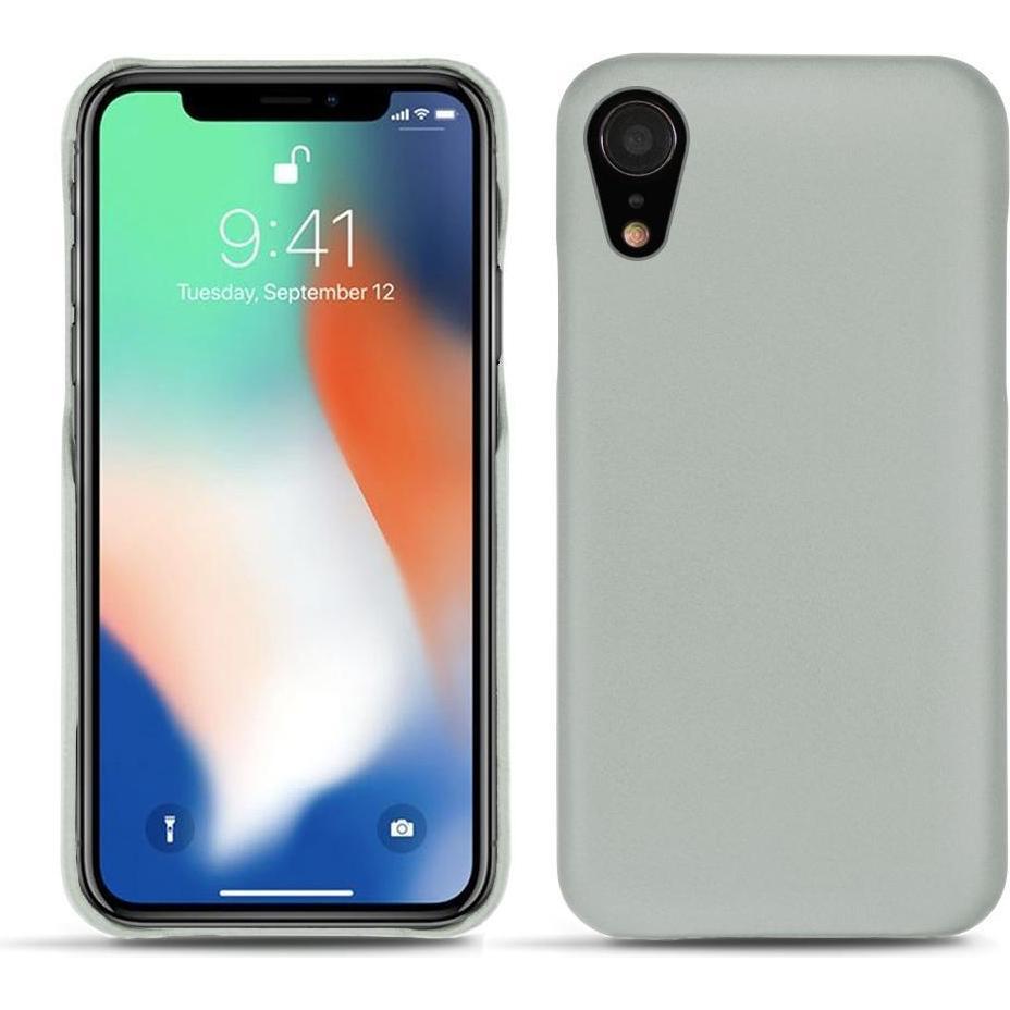 Noreve Lederschutzhülle (Apple iPhone XR), Smartphone Hülle, Grau