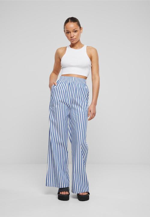 Actual product image Urban Classics Ladies Striped Loose Pants - 137881 (XS)