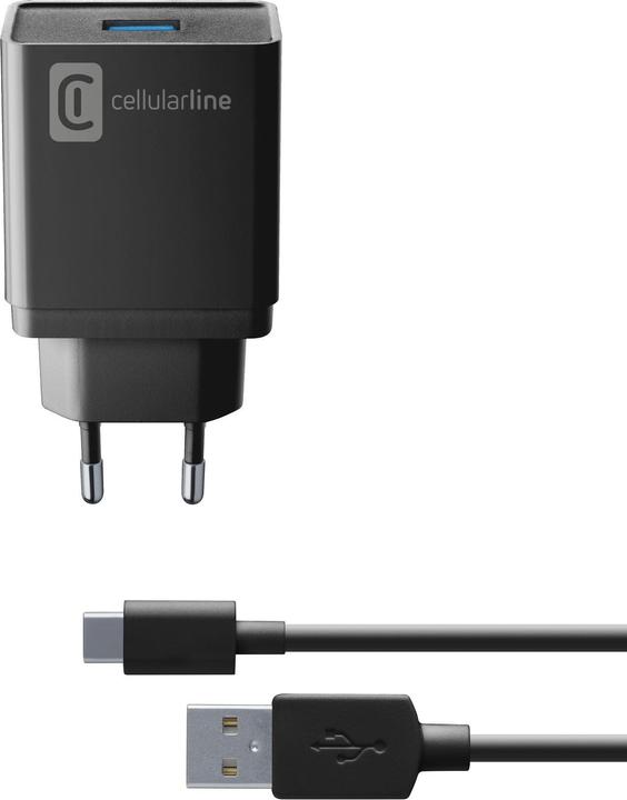 Image du produit Cellularline Kit chargeur de voyage 10W USB C vers USB Type-A avec câble pour USB Type-C (10 W, 1 portion)
