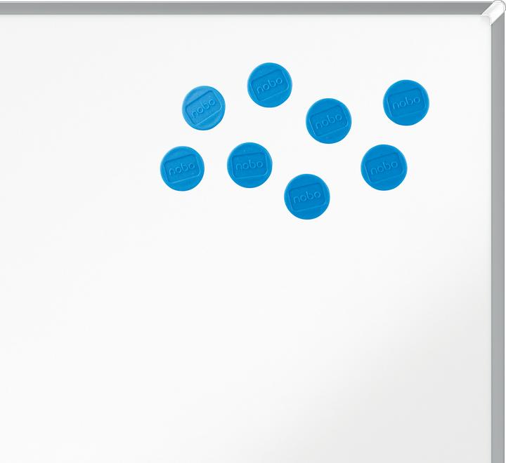 Actual product image Nobo Holding magnet Ø 2 cm 8 pieces, Blue (8 x)