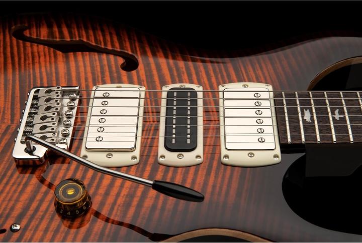 Produktbild PRS SE Special Semi-Hollow Orange Tiger Smokeburst (E-Gitarre, Ahorn, Mahagoni, Rosewood)