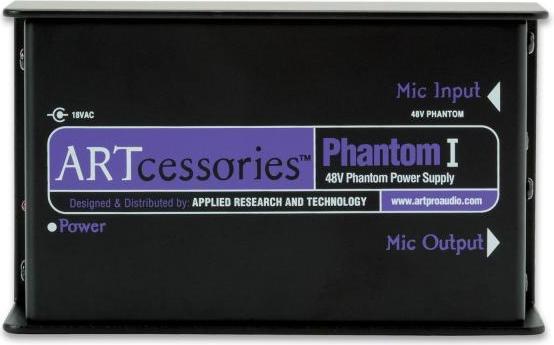 Actual product image ART Audio ART Phantom power supply Phantom I 1-channel 48V with XLR cable