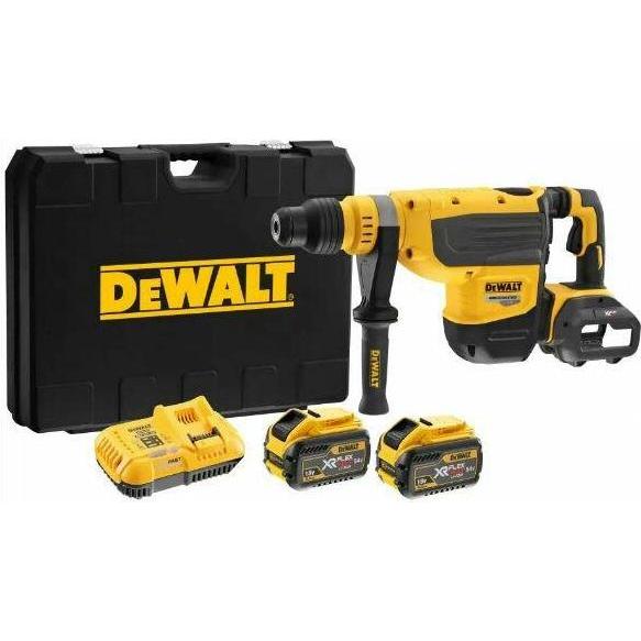 DeWalt, Bohrmaschine + Akkuschrauber, HAMMER MAX 54V FLEXVOLT 2x9,0Ah DCH735X2 (Akkubetrieb)