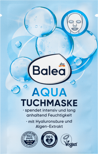 Actual product image dm Balea Aqua cloth mask