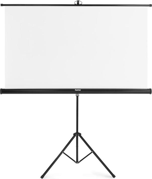 Hama Screen with tripod, 155 x 155 cm, 2in1, mobile set, telescopic tube, white (86.22", 1:1)