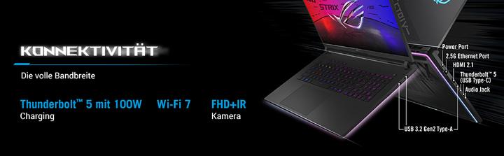 Image du produit ASUS ROG Strix Scar 18 RTX 5070 Ti (18", Intel Core Ultra 9 275HX, 32 Go, 1000 Go, DE)