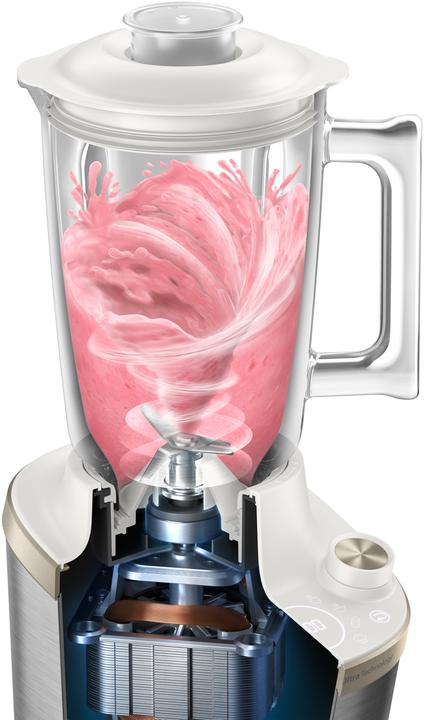 Image du produit Philips HR3760/01 Blender à grande vitesse Atlantic, métal/blanc (1500 W)