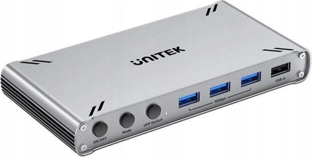 Unitek Przełącznik Kvm USB-C 10gbps Z HDMI Z Transferem Plików Między Systemami