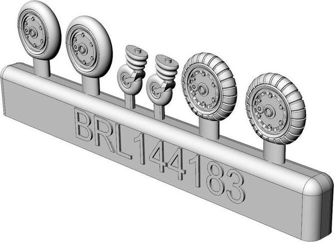 Image du produit Brengun Messerschmitt Bf-109 G wheels set (2 sets)