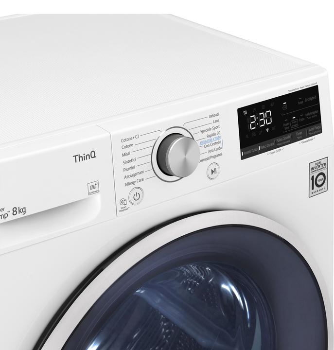 Image du produit LG RH80V9AVHN Sèche-linge 8 kg chargement frontal (8 kg, Droite)