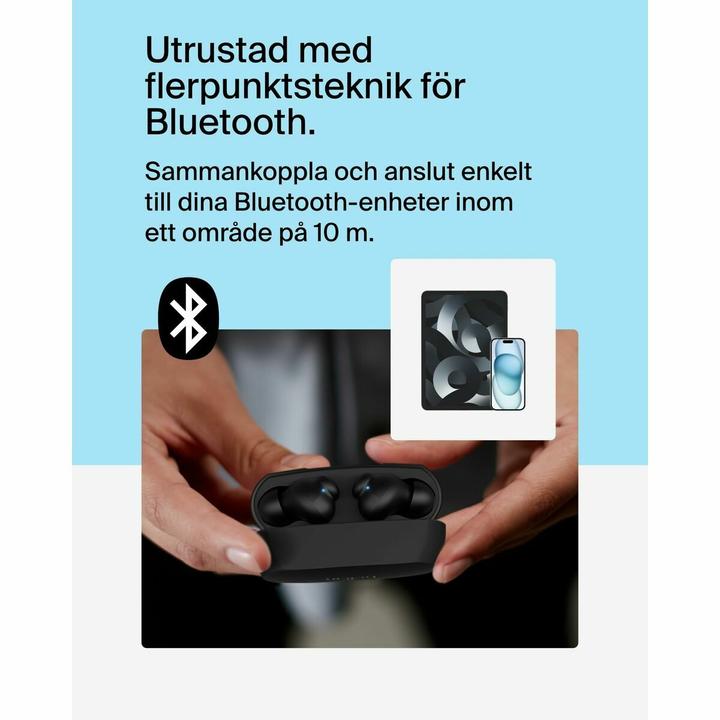 Produktbild Belkin Soundform Rhythm True Wireless In-Ear schw. AUC012btBK (8 h, Kabellos)