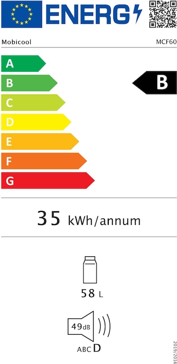 Energy Label Mobicool Mcf (58 l)