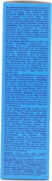 Actual product image Fysioline Ice Power® Cooling Gel (75 ml)