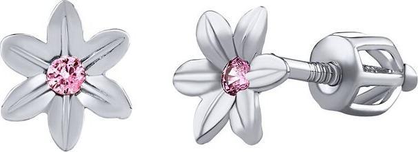 Immagine prodotto Silvego Orecchini a fiore in argento con zirconi rosa SILVEGOB70449BDSP