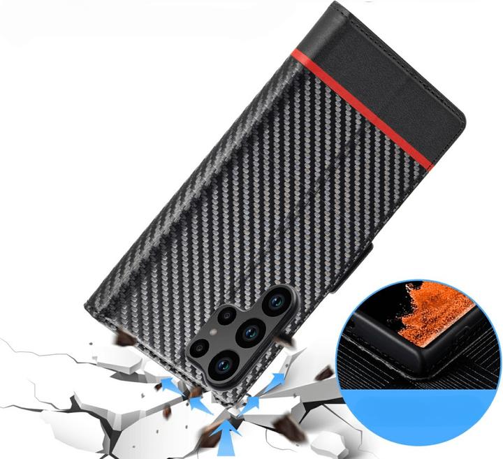 Actual product image LC.Imeeke Galaxy S25 Ultra - Hülle Carbon Fiber (Samsung Galaxy S25 Ultra)