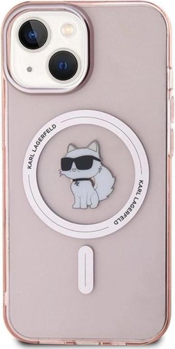 Image du produit Karl Lagerfeld KLHMP15SHFCCNOP iPhone 15 6.1" różowy/pink hardcase IML Choupette MagSafe (Apple iPhone 15)