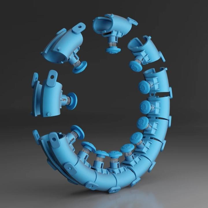 Image du produit HMS HHW01 HULA HOOP bleu avec poids (45 cm, 1250 g)