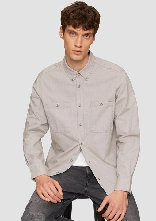 Immagine prodotto S.Oliver Hemd Regular Fit: Baumwollhemd mit Button-Down-Kragen (XL)