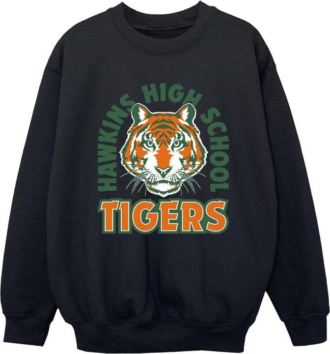 Netflix Stranger Things Hawkins Arch Tiger Sweatshirt Jungen (140, 146)