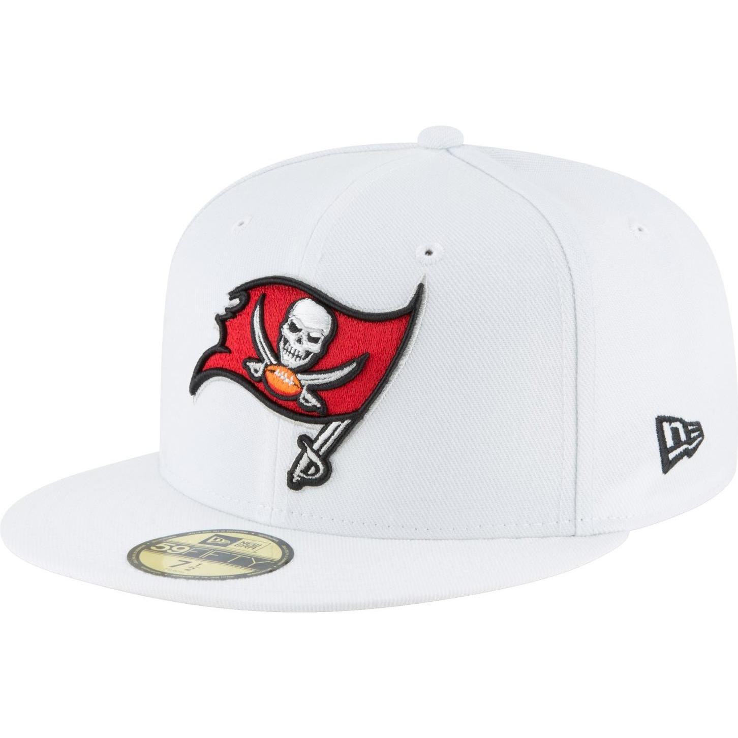New Era, Herren, Cap, 59Fifty NFL Tampa Bay Buccaneers, Weiss, (7 1/8)