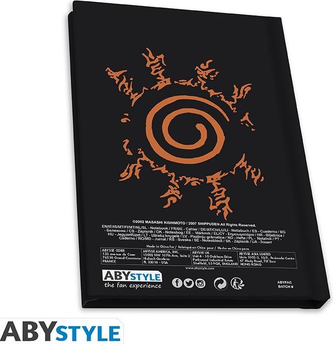 Actual product image ABYstyle Naruto Shippuden GiftSet Bicchiere/Badge/Notebook Konoha (400 ml, 3x)