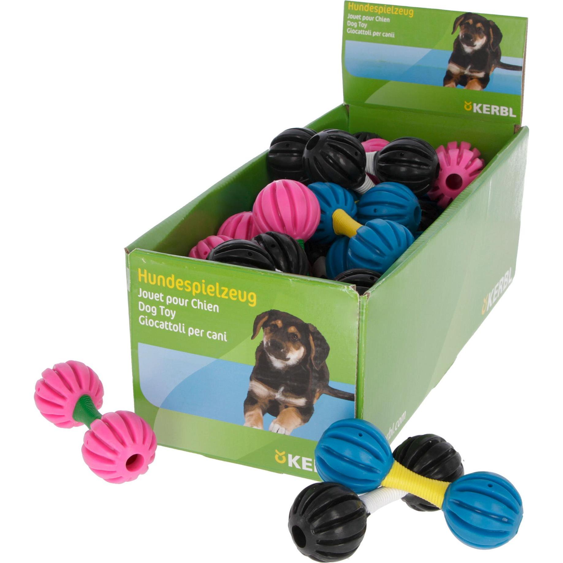 Comparer les prix de Kerbl Hundespielzeug TPR Hantel im Display - 32 Stück, Jouets pour chien