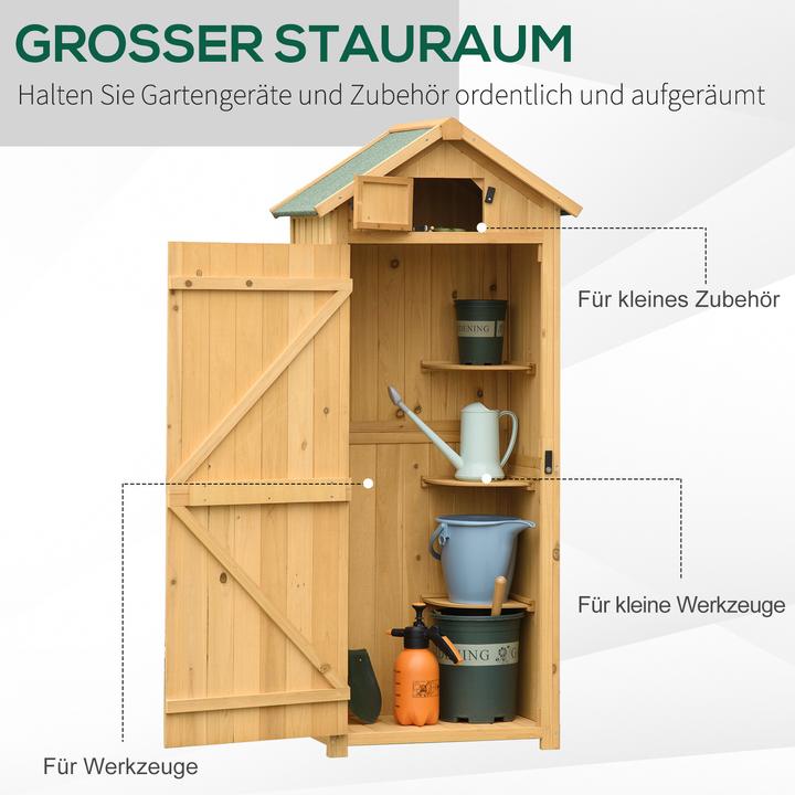 Produktbild Outsunny Gerätehaus mit Regalböden