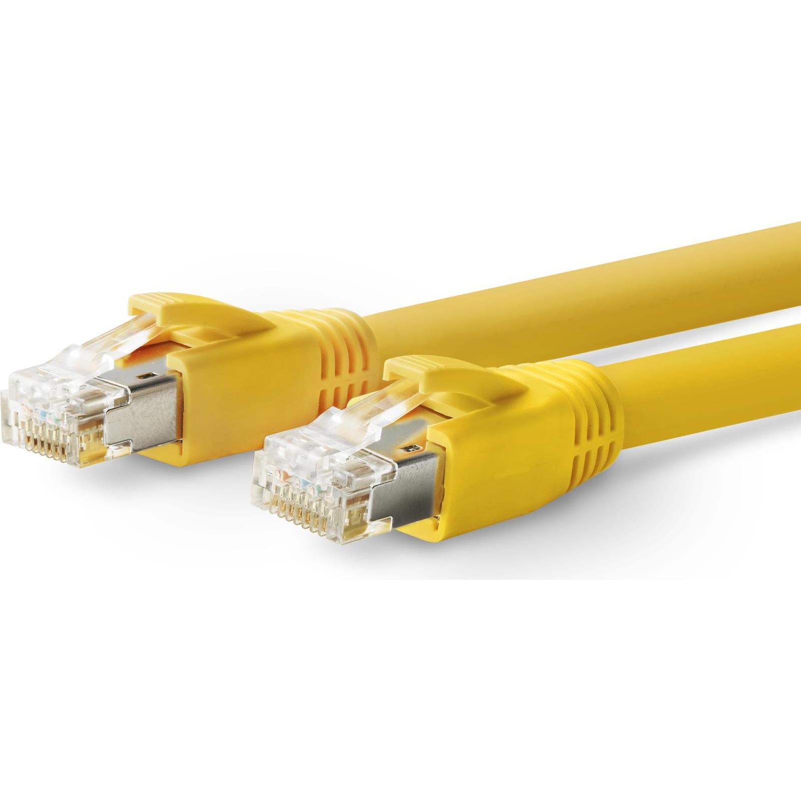 Thumbnail - Vivolink PROCAT40 Netzwerkkabel 40 m Cat6a F/FTP (FFTP) Gelb (F/FTP, CAT6a, 40 m), Netzwerkkabel