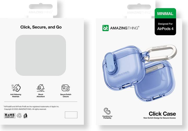 Produktbild Amazingthing Minimal Case für AirPods 4 – ultramarin