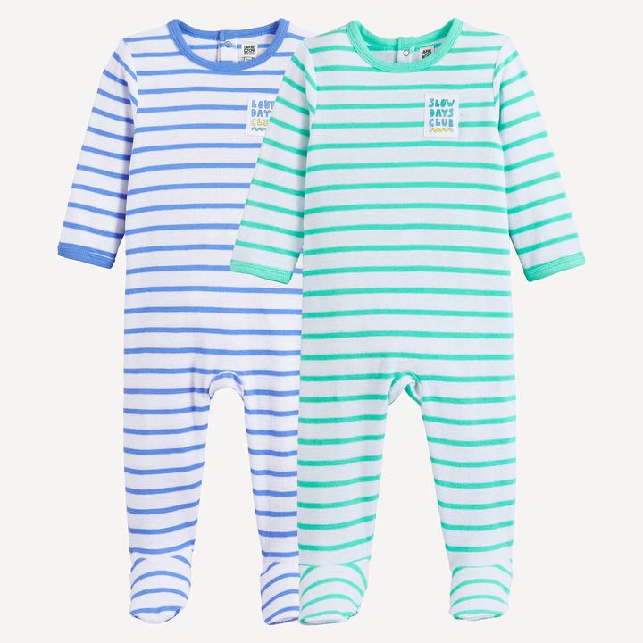 Produktbild La Redoute Collections 2er-Pack einteilige Pyjamas aus Jersey (74)