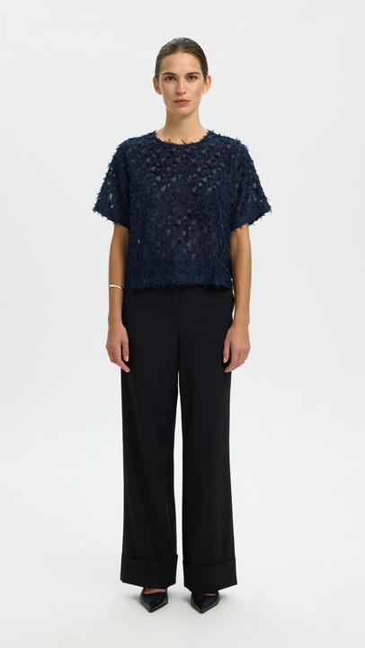 Immagine prodotto Selected Spitzen Oberteil mit kurzen Ärmeln (38)