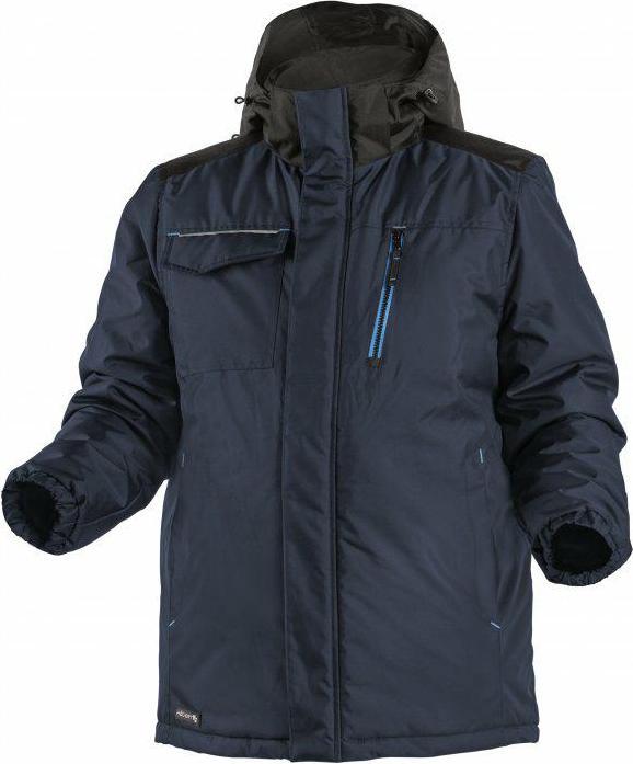 Actual product image Högert Ren" winter jacket with reflective elements blue M (M)