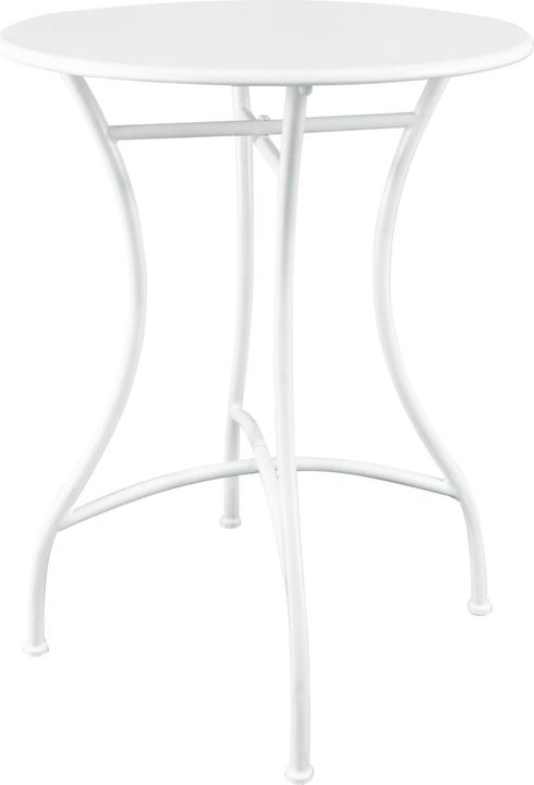 Produktbild HTI-Living Bistro Sitzgruppe Metall Creme Tisch mit 2 Stühlen Balkon Set Gartenmöbel