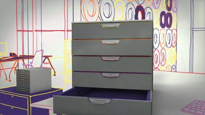 Actual product image Durable Drawer cabinet Varicolor 7 (A4)