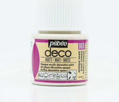 Productafbeelding Pebeo Deco Matte Acryl Kleuren (Antiek wit, 45 ml)